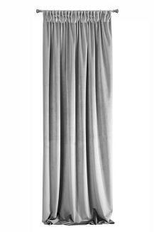 Zasłona gotowa na taśmie VILLA 140x270 Eurofirany stalowy