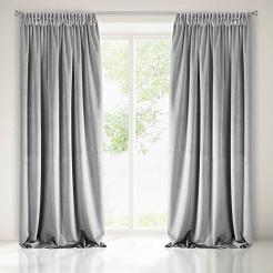 Zasłona gotowa na taśmie VILLA 140x270 Eurofirany stalowy