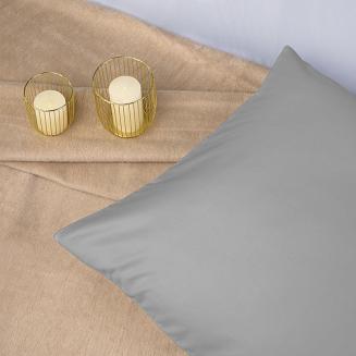 Poszewka satyna bawełna popiel 024/50x70