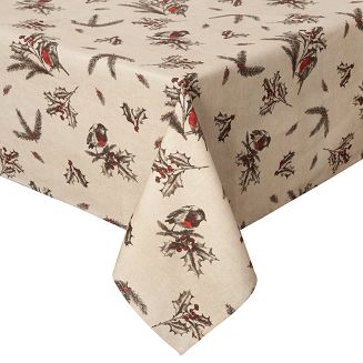 Obrus świąteczny MELODY 145x300 Eurofirany beżowy