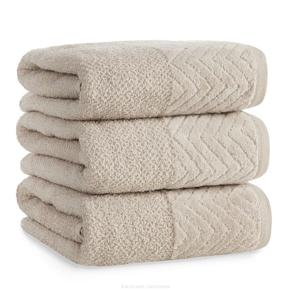 Ręcznik bawełniany LOREN 30x50 Eurofirany jasnobeżowy