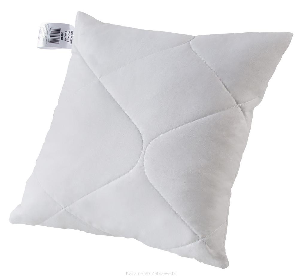 Poduszka antyalergiczna pikowana Sen Dobry 40x40 puszysta biała