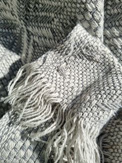 Komplet dekoracyjny narzuta 170x205 + 2x 60x170 szary gwiazdki