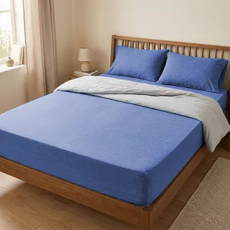 Prześcieradło jersey z gumką 160x200 Parylux niebieski