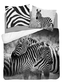 Pościel bawełniana 160x200 NATURA zebra