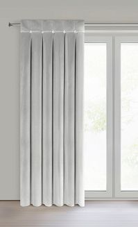 Zasłona gotowa na taśmie ALITA 140x250 Eurofirany srebrny