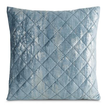 Poszewka dekoracyjna BLINK-43 45x45 Eurofirany niebieska srebrna przetarcia