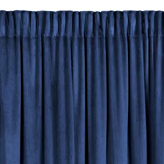 Zasłona gotowa na taśmie CARLI 140x270 Eurofirany granatowy