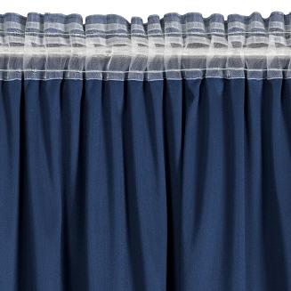 Zasłona gotowa na taśmie CARLI 140x270 Eurofirany granatowy