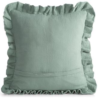 Poszewka dekoracyjna MUSLIN 45x45 Eurofirany szałwiowy