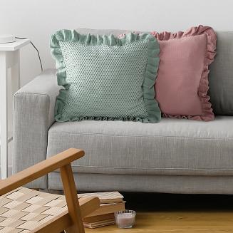 Poszewka dekoracyjna MUSLIN 45x45 Eurofirany szałwiowy