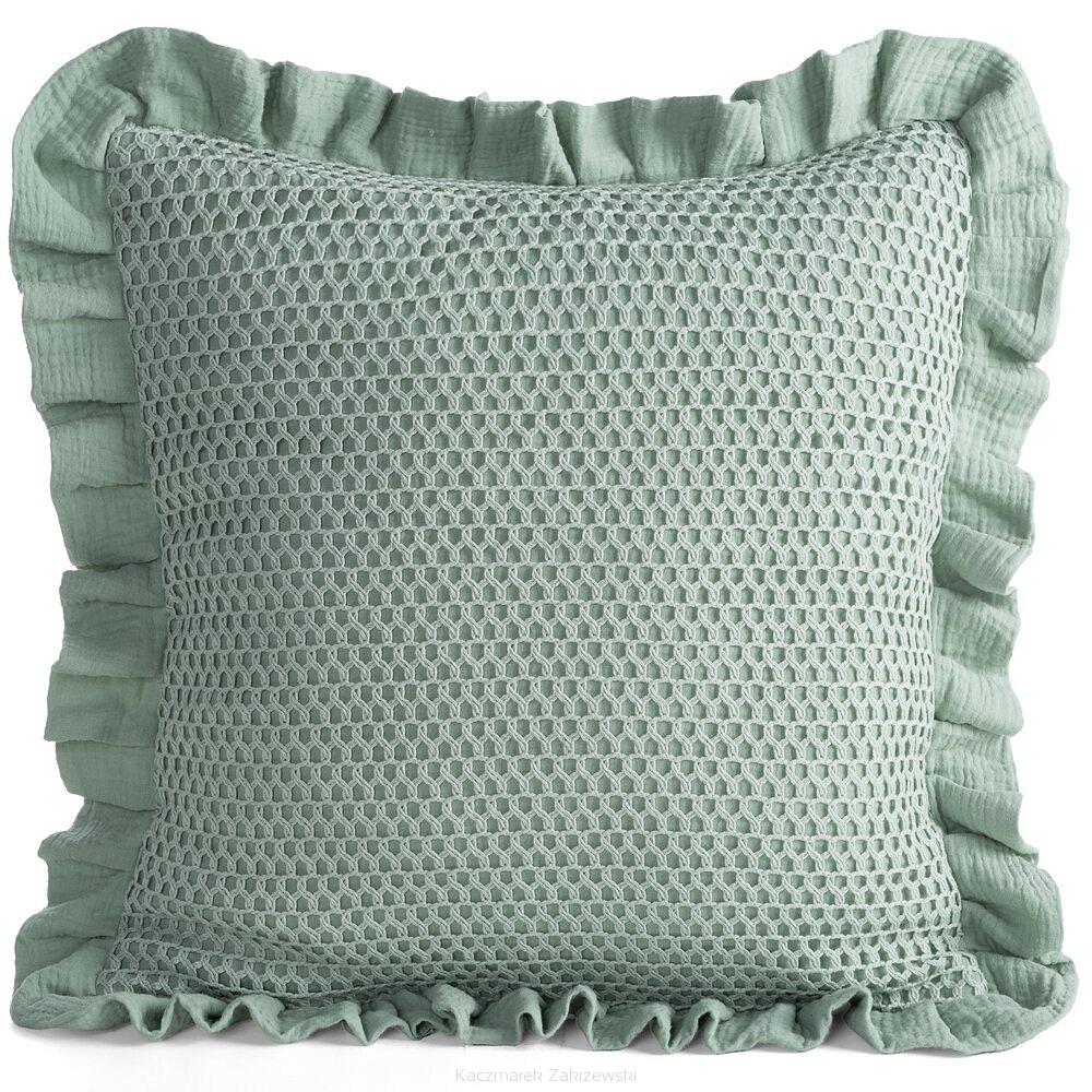 Poszewka dekoracyjna MUSLIN 45x45 Eurofirany szałwiowy