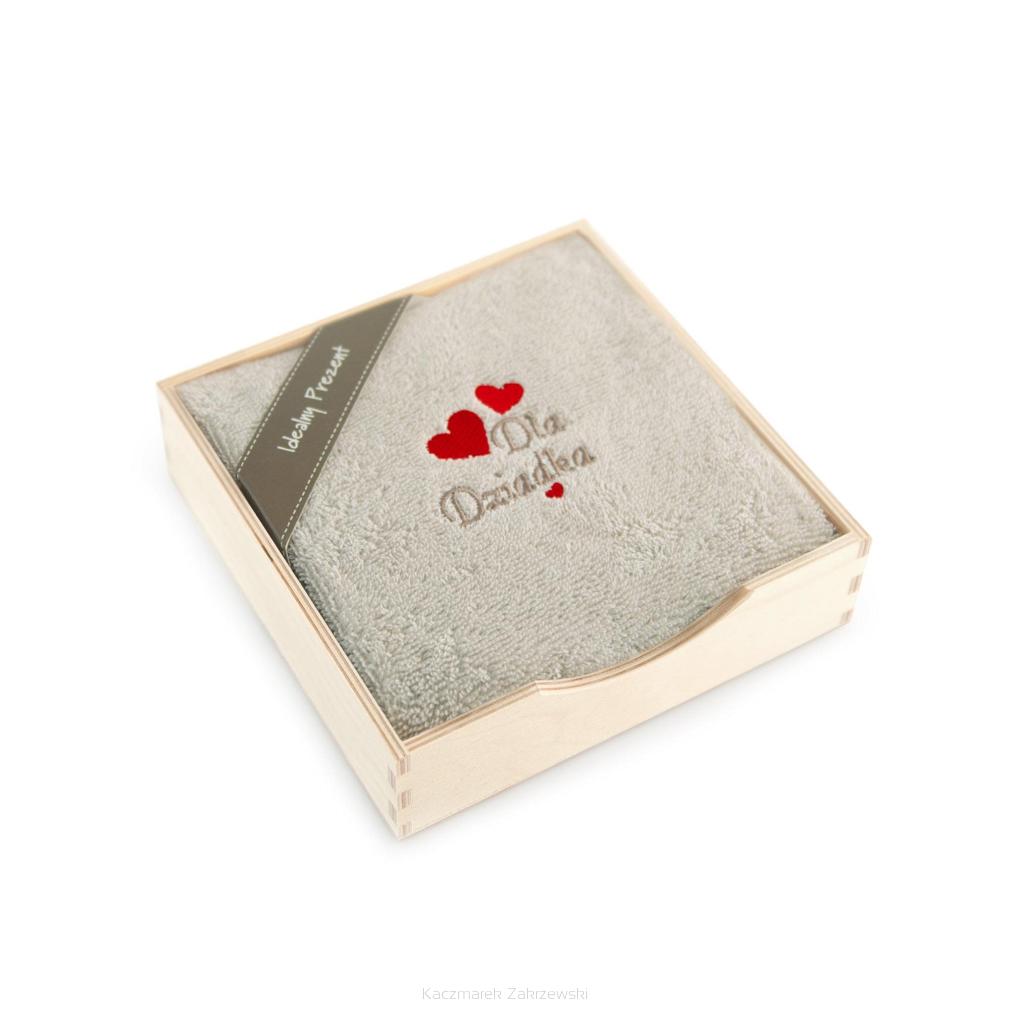 Ręcznik bawełniany 50x90 Zwoltex Dla Dziadka piaskowy