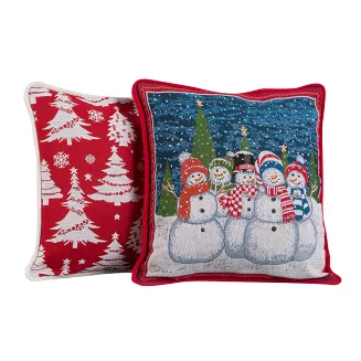 Poszewka dekoracyjna XMAS 45x45 Eurofirany czerwony