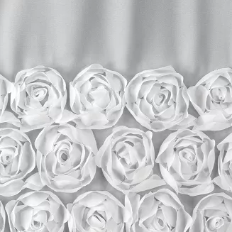 Zasłona gotowa na przelotkach ROSES 140x250 Eva Minge Eurofirany biały