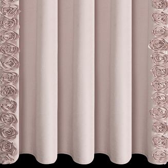 Zasłona gotowa na taśmie ROSES 140x270 Eva Minge Eurofirany pudrowy