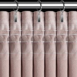 Zasłona gotowa na taśmie ROSES 140x270 Eva Minge Eurofirany pudrowy