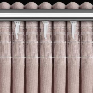 Zasłona gotowa na taśmie ROSES 140x270 Eva Minge Eurofirany pudrowy