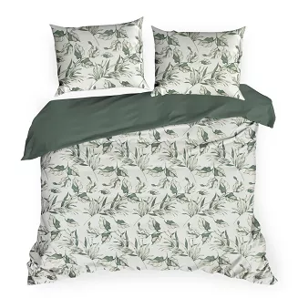Pościel bawełniana DONNA 160x200 Design91 zielony