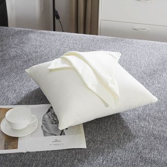 Poszewka satyna bawełniana SIN 40x40 ecru