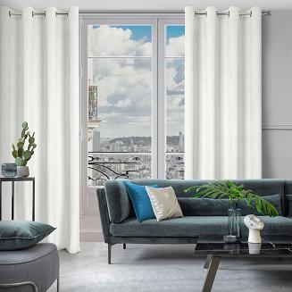 Zasłona gotowa na przelotkach ELIZA 140x250 Eurofirany biały