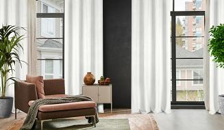 Zasłona gotowa na przelotkach ELIZA 140x250 Eurofirany biały