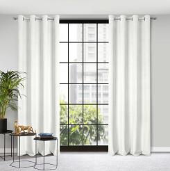 Zasłona gotowa na przelotkach ELIZA 140x250 Eurofirany biały