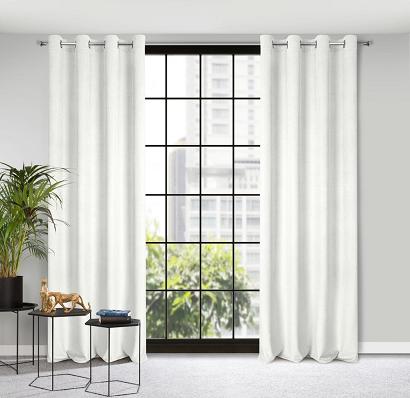 Zasłona gotowa na przelotkach ELIZA 140x250 Eurofirany biała