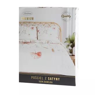 Pościel satynowa PREMIUM24 220x200 Eurofirany biały