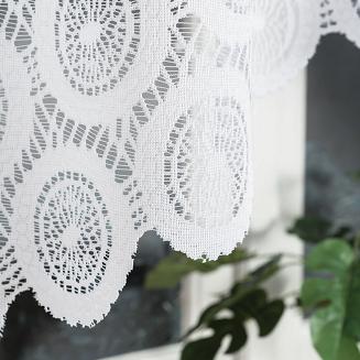Firanka żakardowa gotowa na szelkach MARIA 250x160 biała