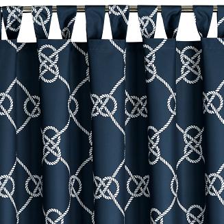Zasłona gotowa na szelkach GARDEN 155x240 Eurofirany granatowy