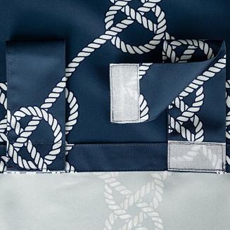 Zasłona gotowa na szelkach GARDEN 155x240 Eurofirany granatowy