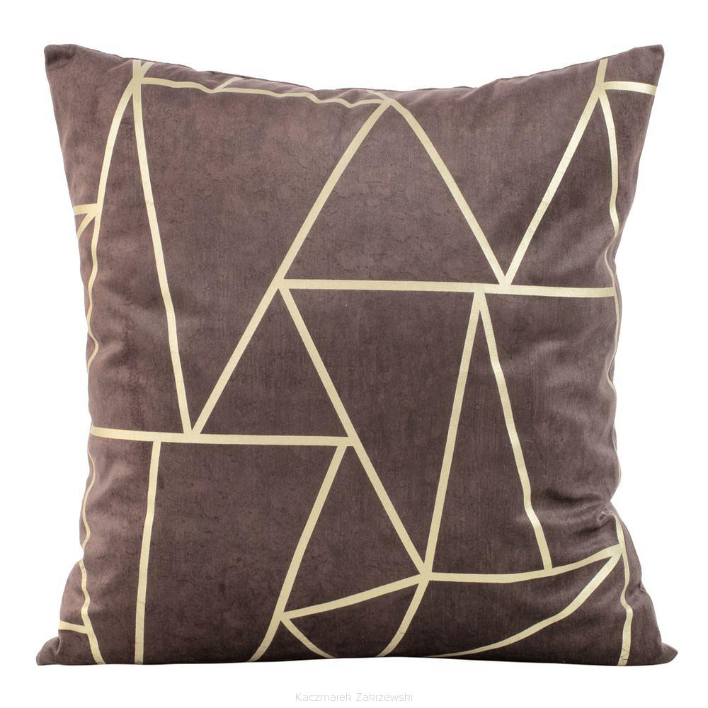 Poszewka dekoracyjna BLINK 45x45 Eurofirany wrzosowy/jasnozłoty