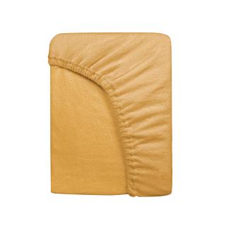 Prześcieradło frotte z gumką 160x200 Darymex musztardowe