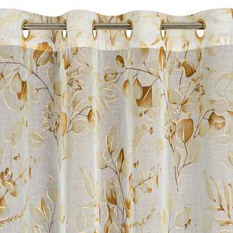 Zasłona gotowa na przelotkach AVA 140x250 Eurofirany beżowy