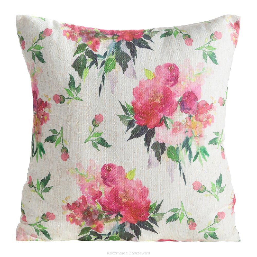 Poszewka dekoracyjna WIOSNA 45x45 Eurofirany zielony