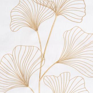 Pościel haftowana HAFT2 200x220 Eurofirany ginko biała złota