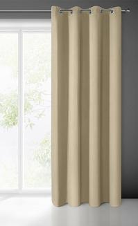 Zasłona gotowa na przelotkach LOGAN 140x250 Eurofirany beżowy