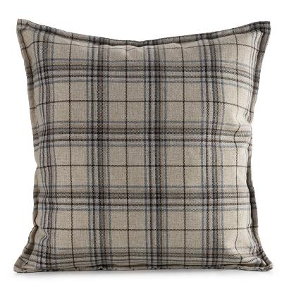 Poszewka dekoracyjna wodoodporna GARDEN 45x45 ogrodowa kremowa z nadrukiem kraty