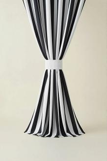 Grafitowa Zasłona Tarasowa Wodoodporna Na Taśmie 140x220 STRIPES