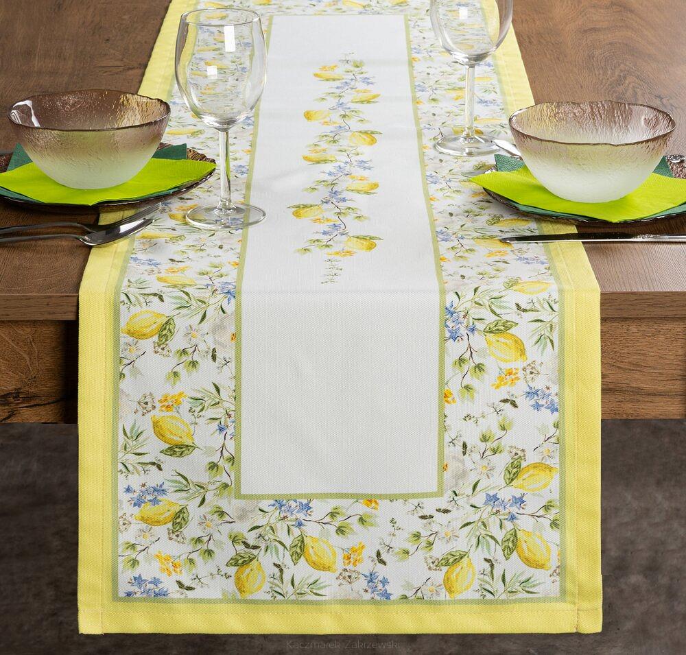 Obrus dekoracyjny SUMMER16 40x140 Eurofirany jasnokremowy