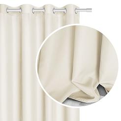 kremowa zasłona gotowa 140x250 viva