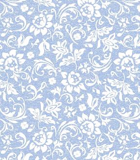 Piżama damska LUNA kod 343 błękitna kremowe kwiaty