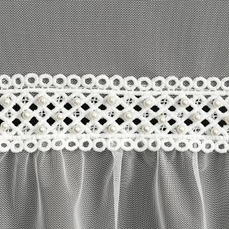 Firana gotowa na przelotkach NAOMI Eurofirany biały