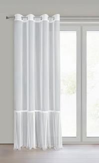 Firana gotowa na przelotkach HANA 140x250 Eurofirany biały