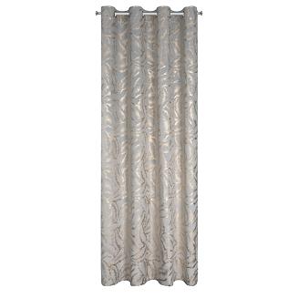 Zasłona gotowa na przelotkach MILENA 140x250 Eurofirany srebrny