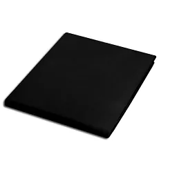 Prześcieradło satyna bawełniana bez gumki 160x220 czarne