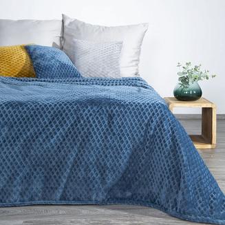 Koc narzuta  BELA 150x200 D91 niebieski