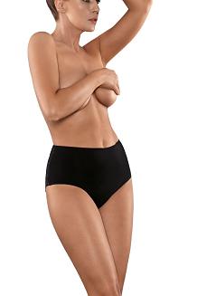 Figi damskie z wysokim stanem i koronką Babell kod 143 czarne