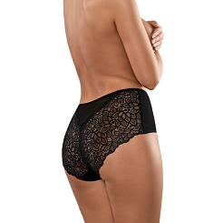 Figi damskie z wysokim stanem i koronką Babell kod 143 czarne